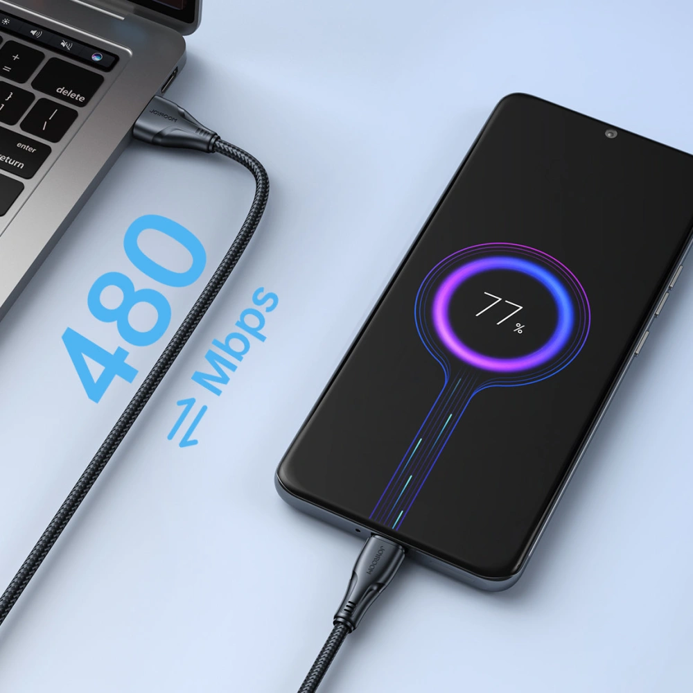 Hurtownia GSM - Kábel Joyroom Surpass Series USB-A/microUSB 2.4A 2m fekete - JYR680 - {ean13} - Hurt