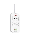 Hurtownia GSM - Napájecí lišta se 4 AC zásuvkami, 4x USB, LDNIO SC4407, 2500W (bílá) - LDN72 - {ean13} - Hurt
