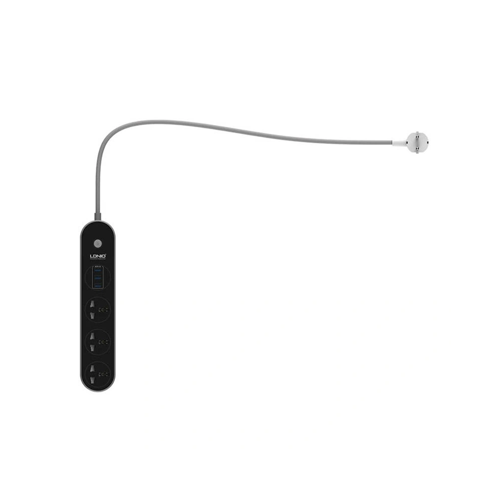Hurtownia GSM - Listă de alimentare cu 3 prize AC, 3x USB, LDNIO SC3301, 2500W (gri) - LDN75 - {ean13} - Hurt