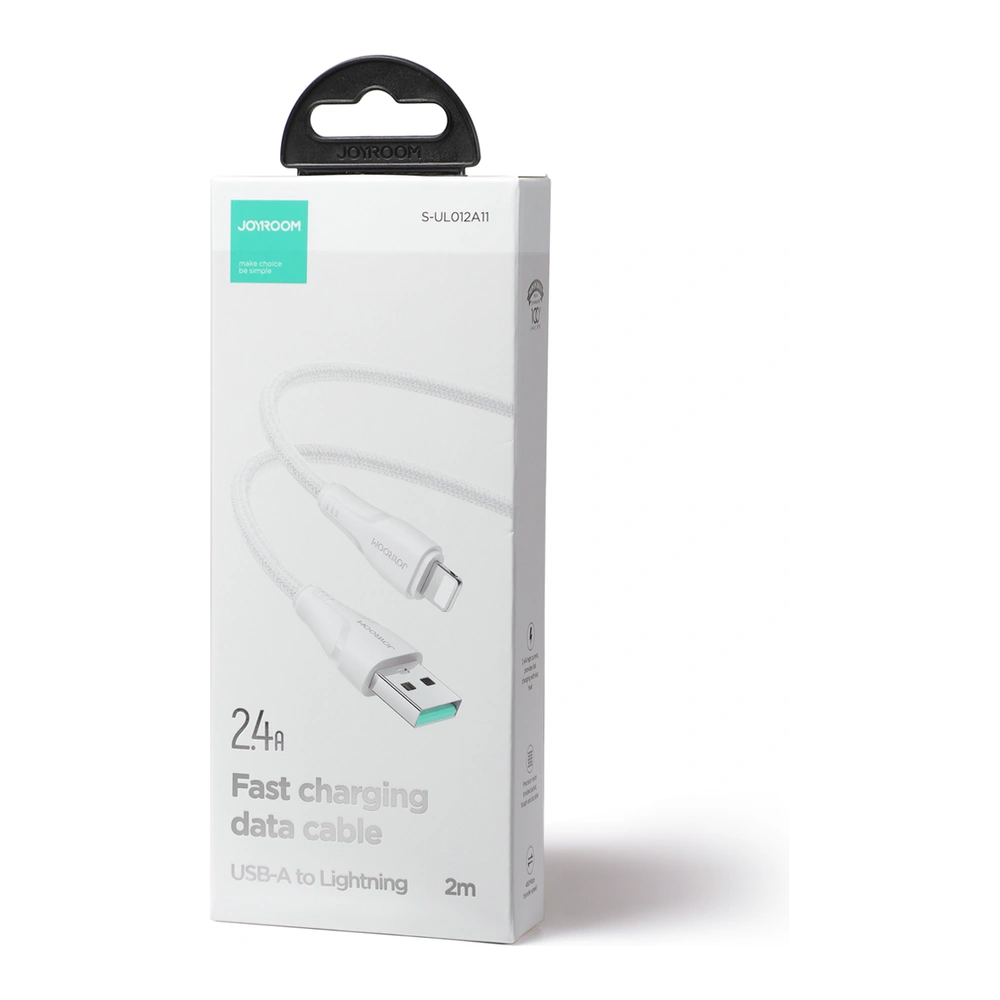 Wholesale Cable Joyroom Surpass Series USB-A/Lightning 2.4A 2m white - JYR683 - {ean13} - Hurt