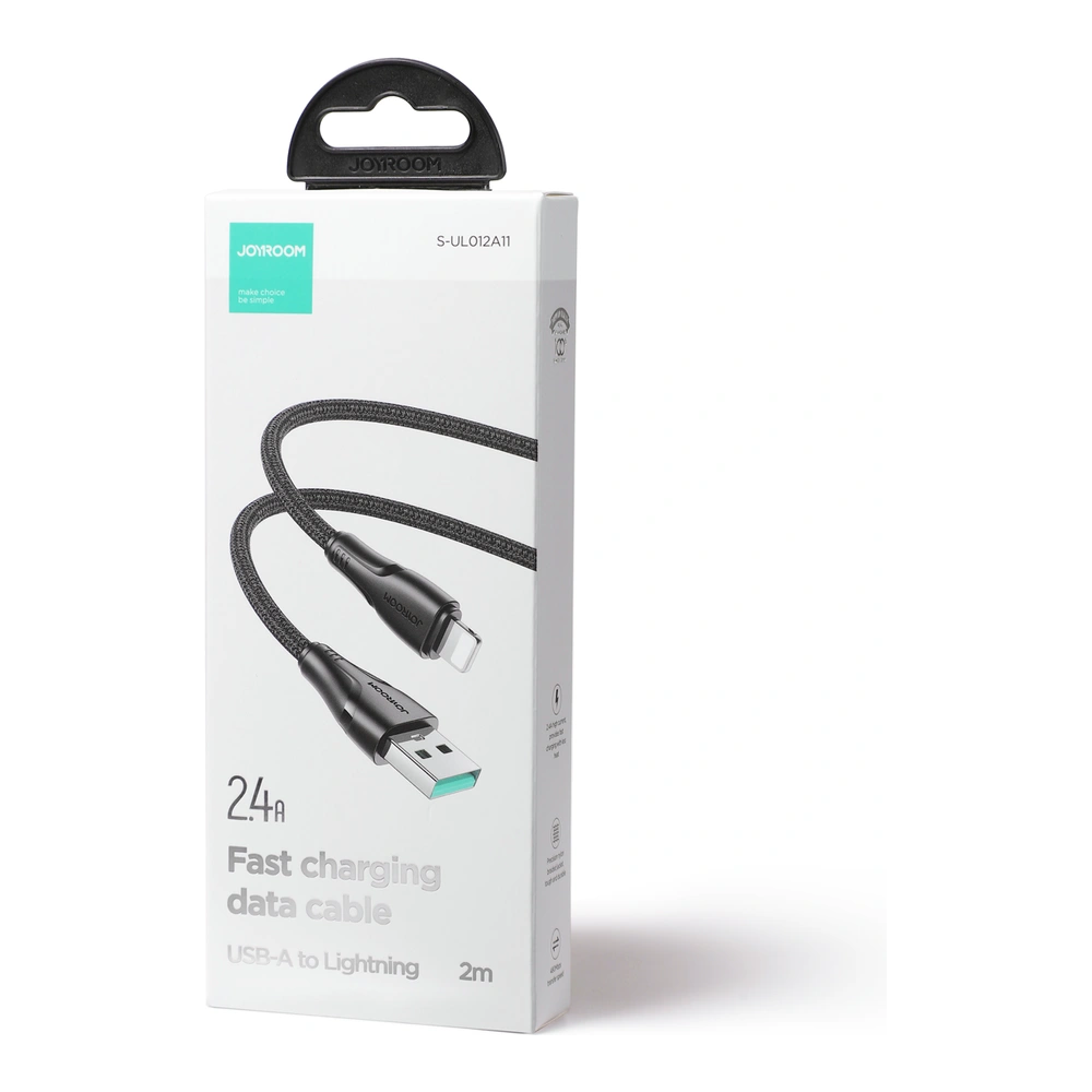 Hurtownia GSM - Kábel Joyroom Surpass Series USB-A/Lightning 2.4A 2m fekete - JYR685 - {ean13} - Hurt