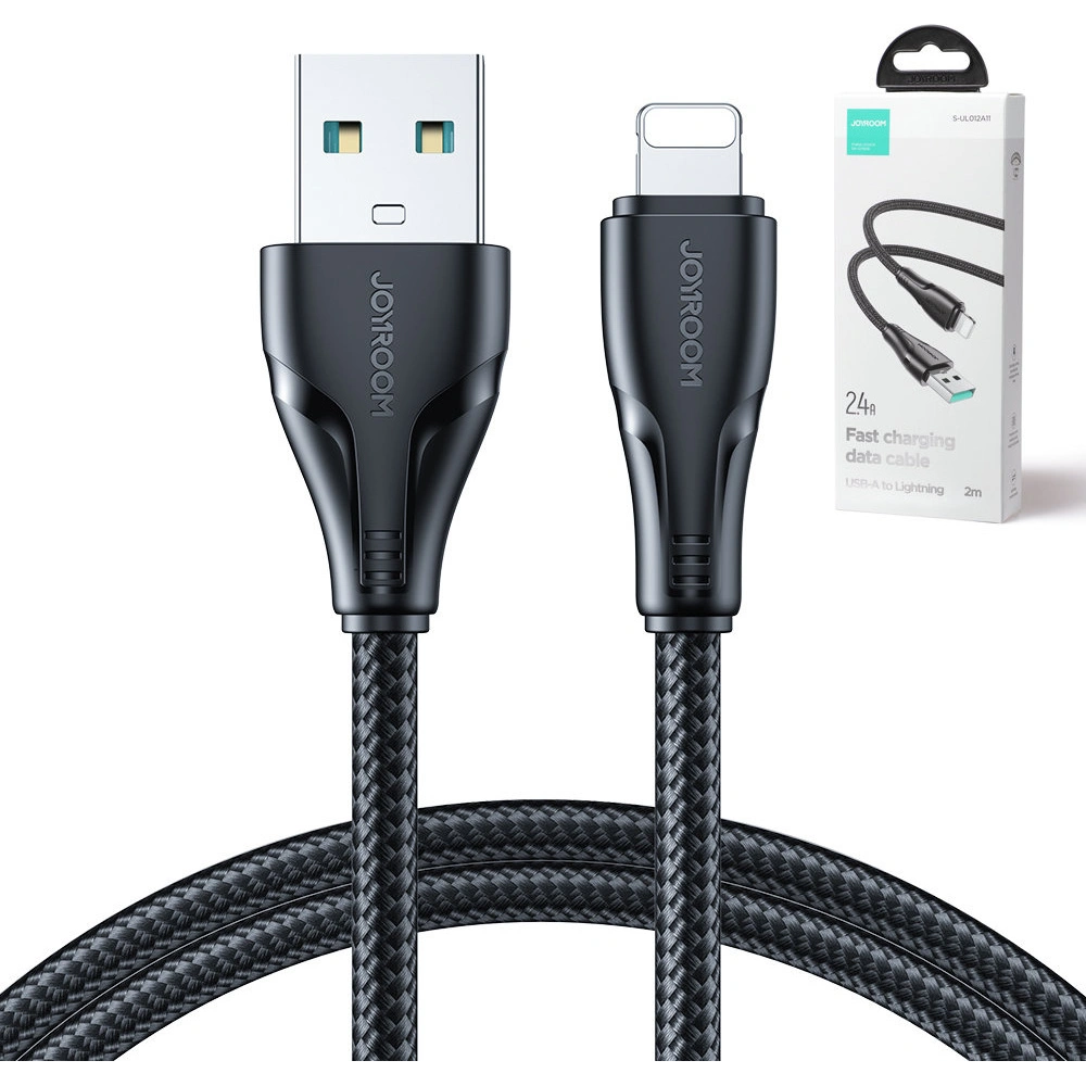 Hurtownia GSM - Kabel Joyroom Surpass Series USB-A/Lightning 2.4A 2m černý - JYR685 - {ean13} - Hurt