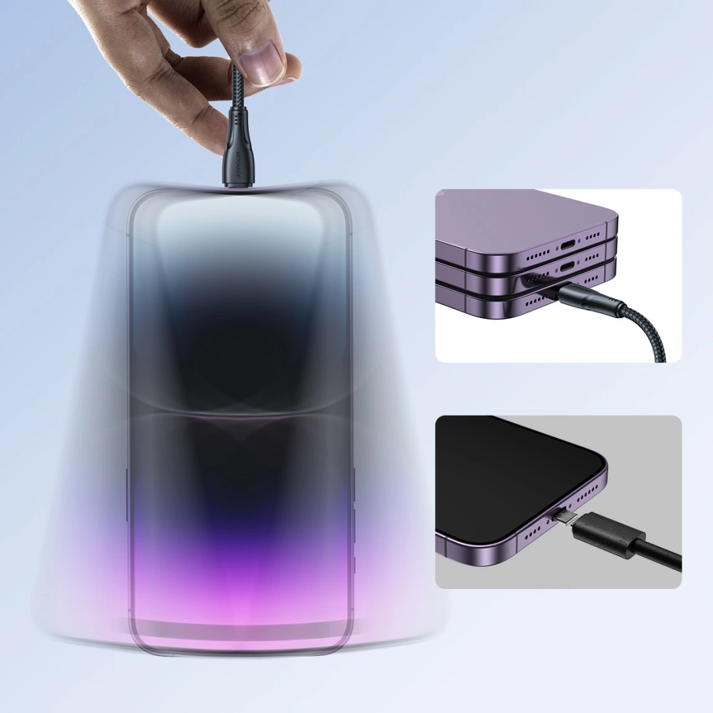 Hurtownia GSM - Kabel Joyroom Surpass Series USB-A/Lightning 2.4A 2m černý - JYR685 - {ean13} - Hurt