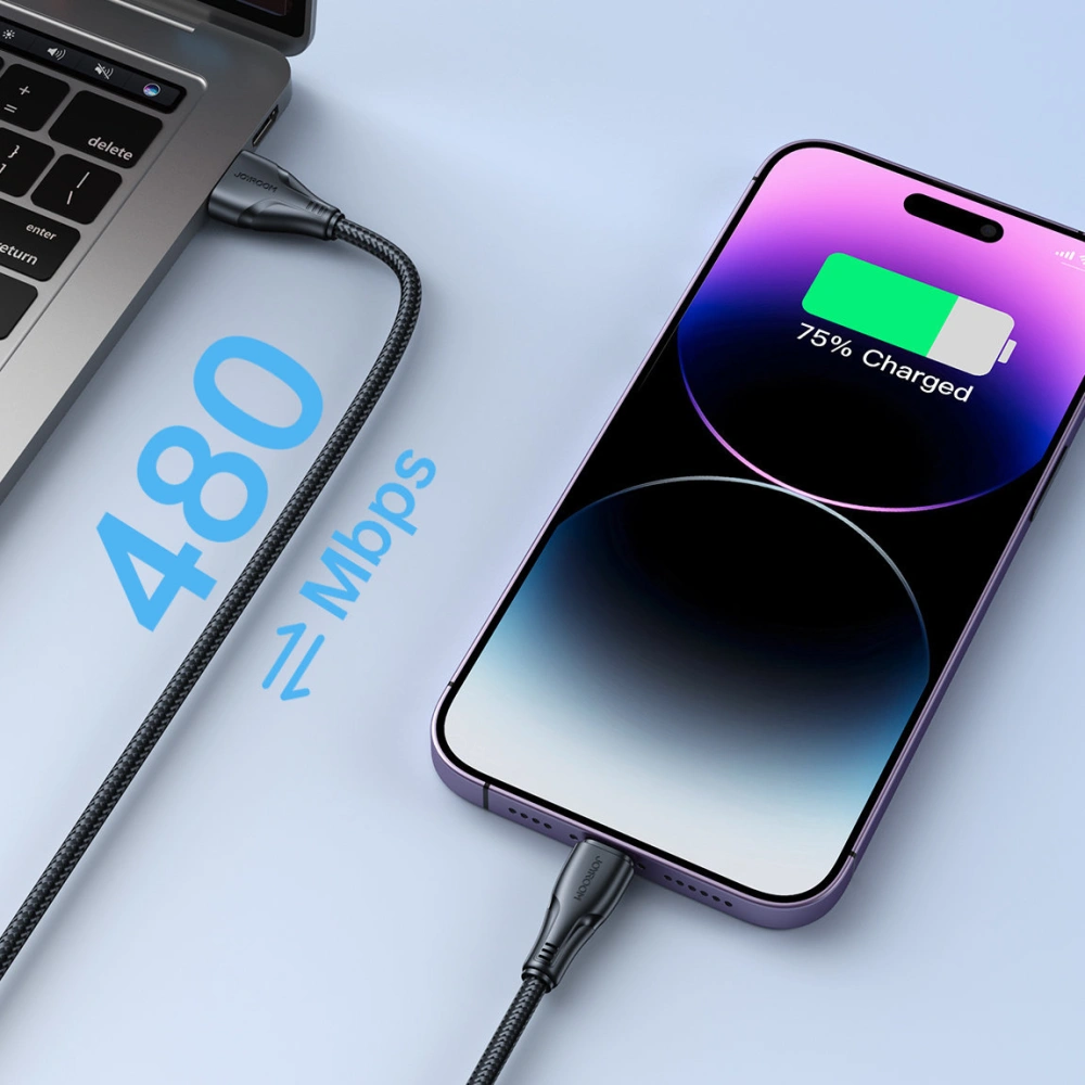 Hurtownia GSM - Kabel Joyroom Surpass Series USB-A/Lightning 2.4A 2m černý - JYR685 - {ean13} - Hurt