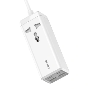 Hurtownia GSM - Napájecí lišta s 1 AC zásuvkou LDNIO SC1418, 2x USB, 2x USB-C, 2500W (bílá) - LDN77 - {ean13} - Hurt