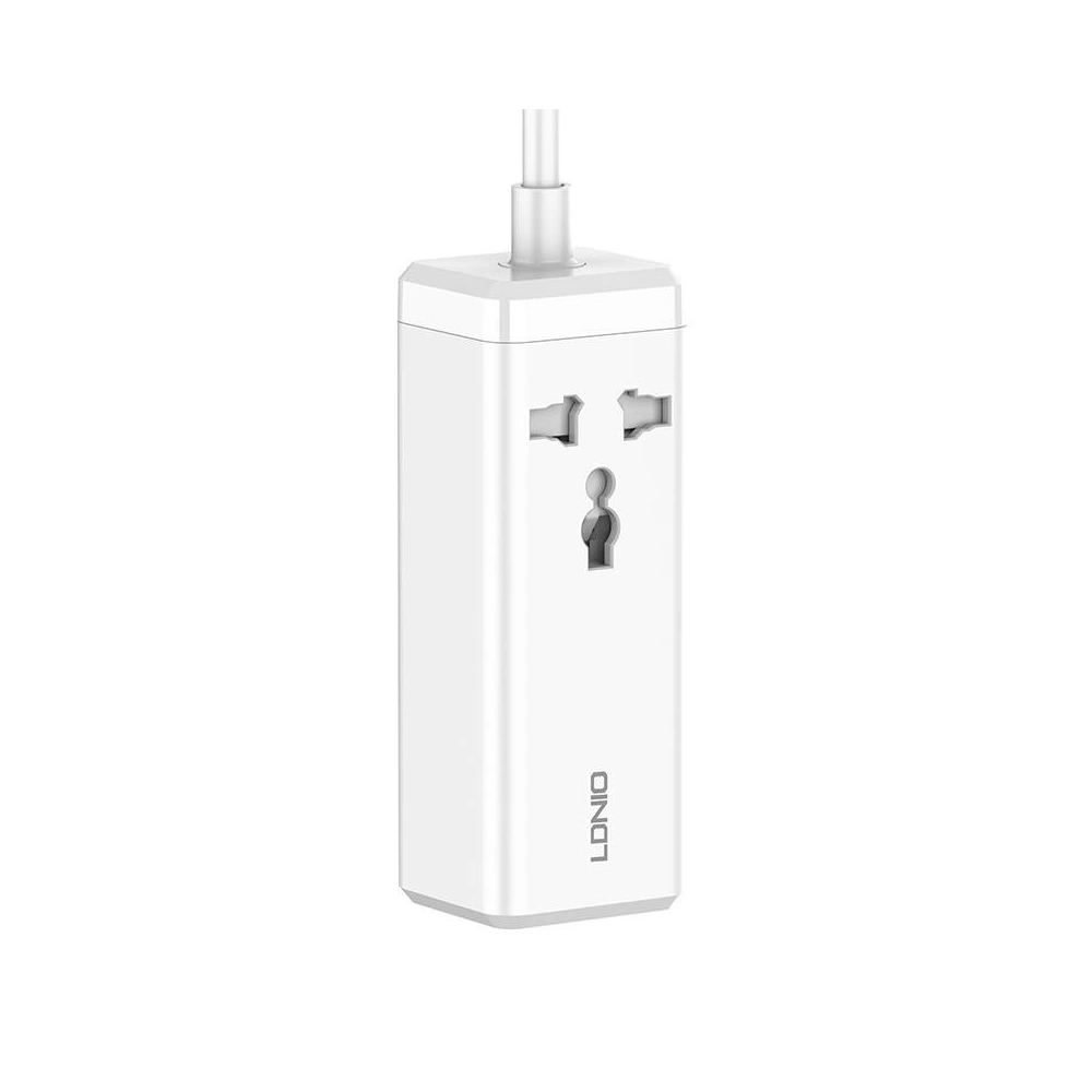 Hurtownia GSM - Stromleiste mit 1 AC-Steckdose LDNIO SC1418, 2x USB, 2x USB-C, 2500W (weiß) - LDN77 - {ean13} - Hurt