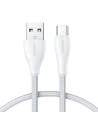Cablul Joyroom Surpass Series USB-A/USB-C 3A 1,2m alb