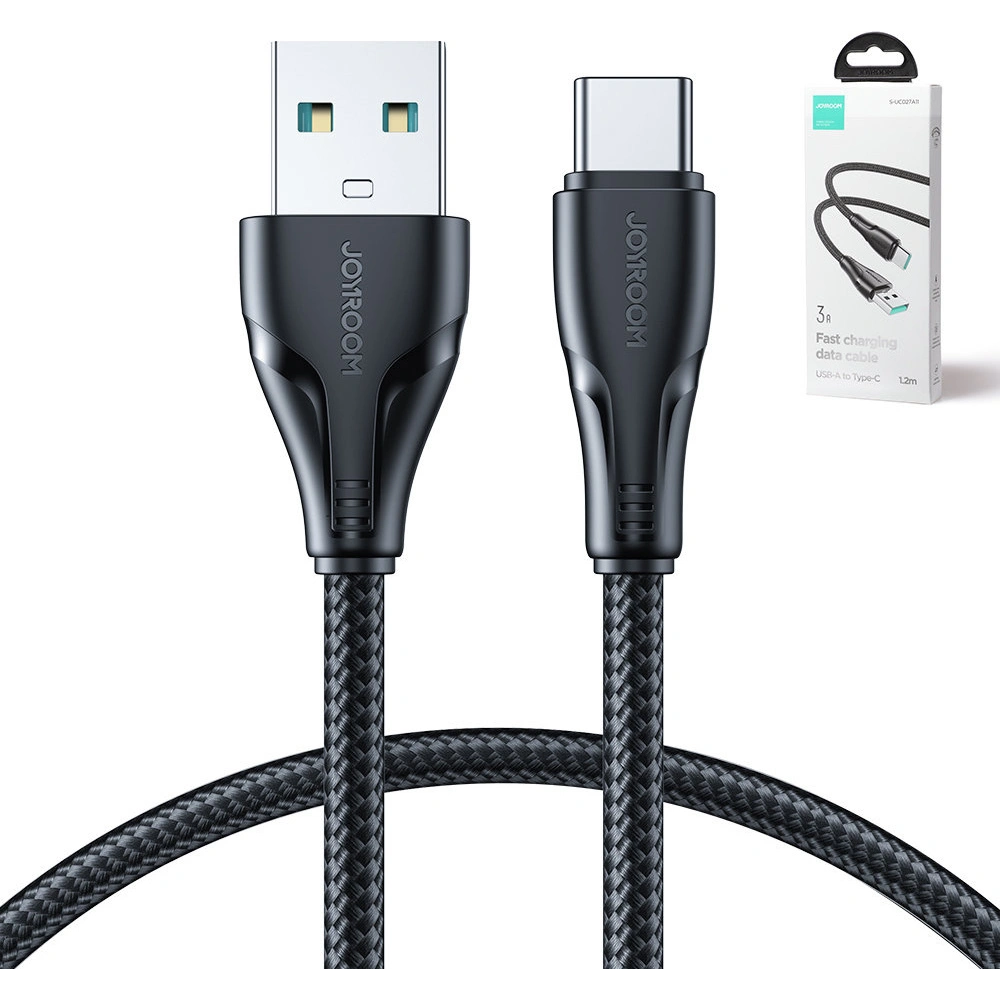 Hurtownia GSM - Cablu Joyroom Surpass Series USB-A/USB-C 3A 1,2 m negru - JYR692 - {ean13} - Hurt