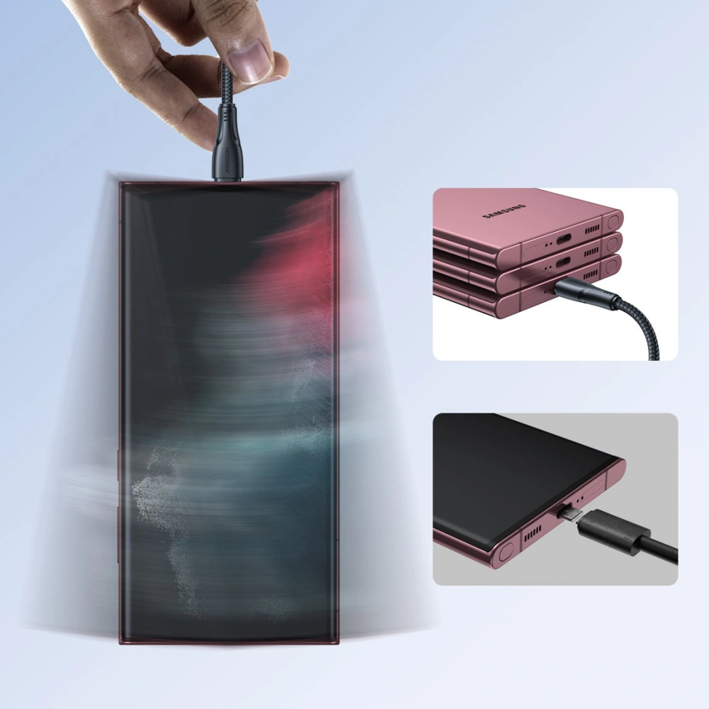 Hurtownia GSM - Cablu Joyroom Surpass Series USB-A/USB-C 3A 1,2 m negru - JYR692 - {ean13} - Hurt