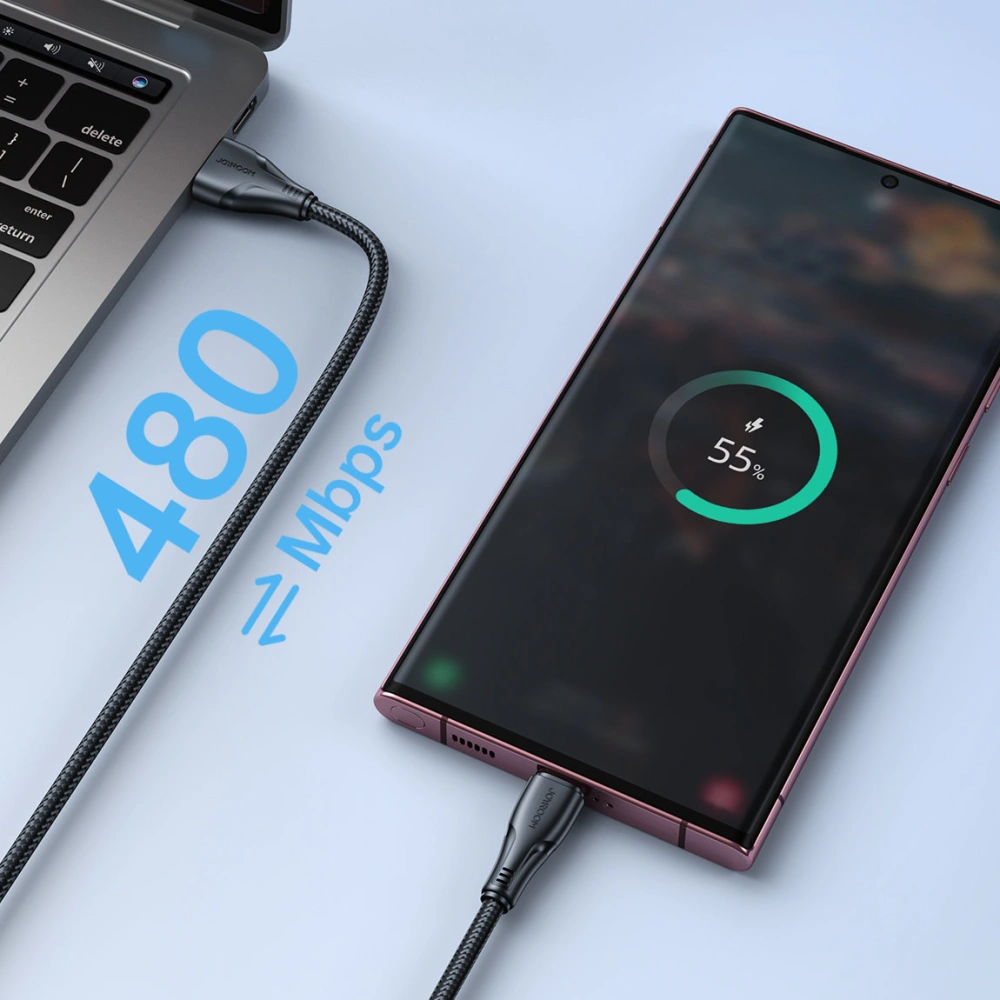 Hurtownia GSM - Cablu Joyroom Surpass Series USB-A/USB-C 3A 1,2 m negru - JYR692 - {ean13} - Hurt
