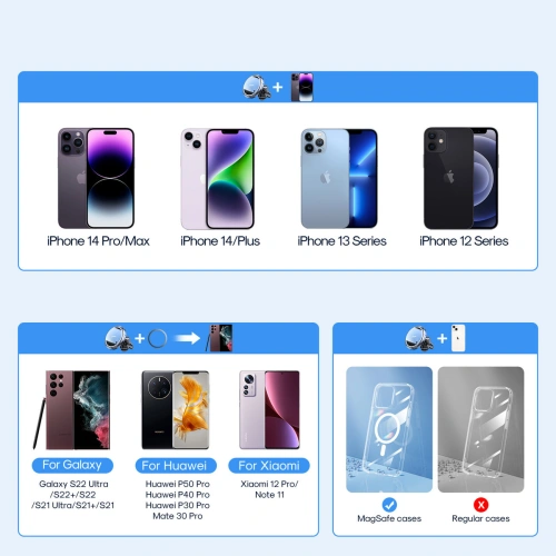 Uchwyt samochodowy magnetyczny Joyroom JR-ZS313 Air Vent czarny