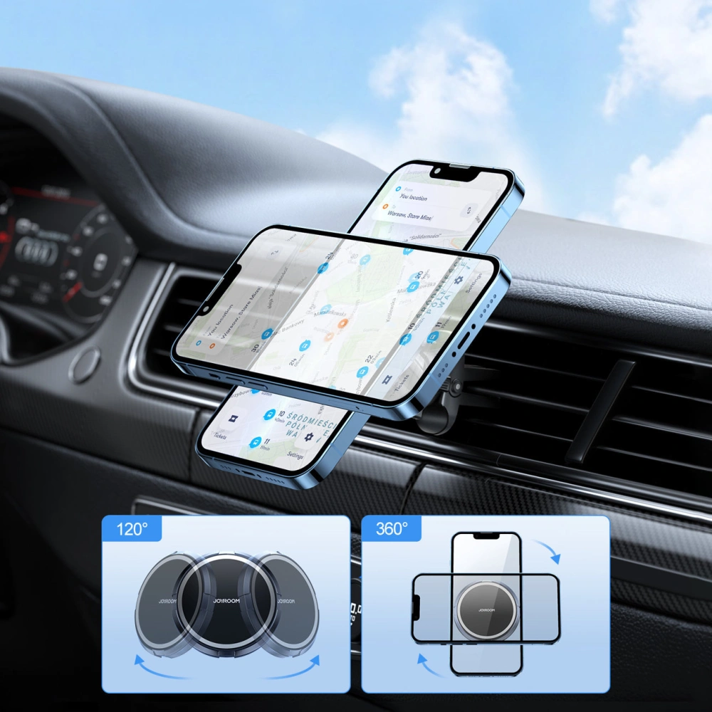 Hurtownia GSM - Magnetický automobilový držák Joyroom JR-ZS313 do ventilační mřížky černý - JYR693 - {ean13} - Hurt