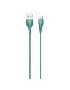 Cablu LDNIO LS612 USB-A/USB-C, 25W, 2m (verde)
