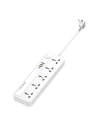 Power strip with 5 AC outlets, 3x USB, USB-C, LDNIO SC5415, 2500W (white)