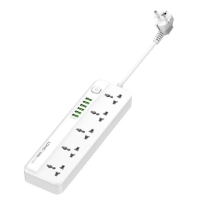 Wholesale Power strip with 5 AC outlets, 6x USB LDNIO SC5614, 2500W (white) - LDN98 - {ean13} - Hurt