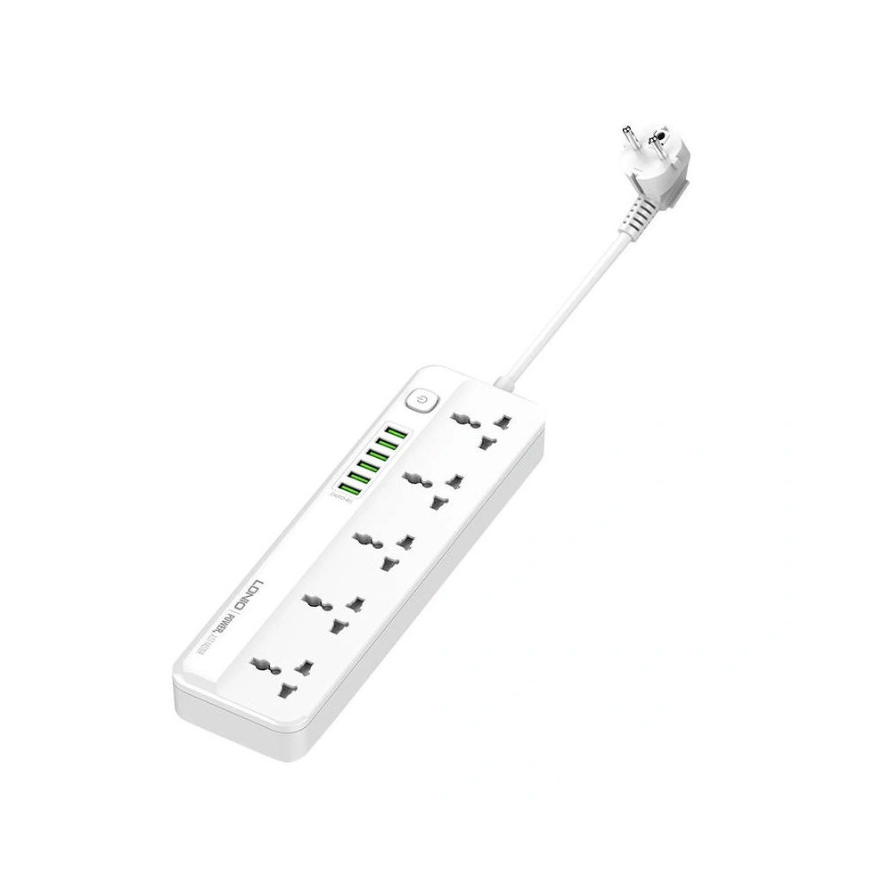 Hurtownia GSM - Napájecí lišta se 5 AC zásuvkami, 6x USB LDNIO SC5614, 2500W (bílá) - LDN98 - {ean13} - Hurt