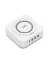 Hurtownia GSM - Încărcător wireless inductiv LDNIO AW004, 3x USB + USB-C, 32W (alb) - LDN108 - {ean13} - Hurt