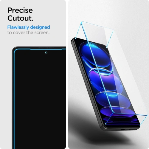 Szkło hartowane Spigen GLAS.tR Slim Xiaomi Redmi Note 12 Pro 5G/12 Pro+ Plus 5G/POCO X5 Pro 5G Clear [2 PACK]