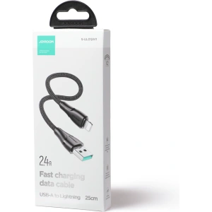 Hurtownia GSM - Kabel Joyroom USB-A/Lightning 2.4A 0,25m czarny - JYR706 - {ean13} - Hurt