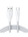 Cablul Joyroom Surpass Series USB-A/USB-C 3A 0,25m alb