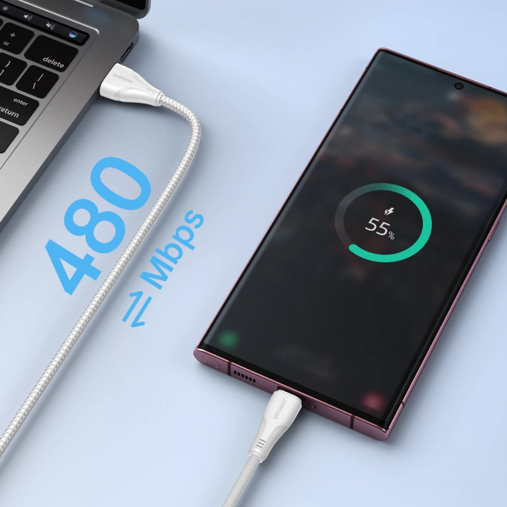 Hurtownia GSM - Cablul Joyroom Surpass Series USB-A/USB-C 3A 0,25m alb - JYR707 - {ean13} - Hurt