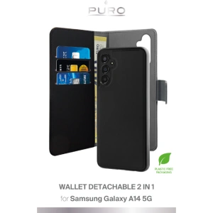 Hurtownia GSM - Etui PURO Wallet Abnehmbar 2w1 Samsung Galaxy A14 5G (schwarz) - PUR659 - {ean13} - Hurt