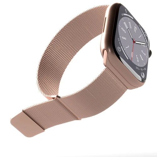 Bransoleta PURO Milanese Magnetic Band Apple Watch 4/5/6/7/SE/8/9 40/41mm (różowe złoto)
