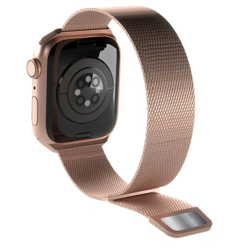 Bransoleta PURO Milanese Magnetic Band Apple Watch 4/5/6/7/SE/8/9 40/41mm (różowe złoto)