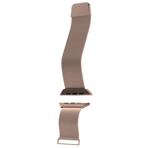 Bransoleta PURO Milanese Magnetic Band Apple Watch 4/5/6/7/SE/8/9 40/41mm (różowe złoto)