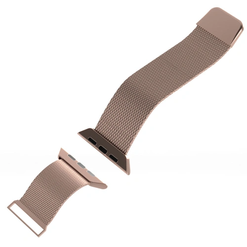 Bransoleta PURO Milanese Magnetic Band Apple Watch 4/5/6/7/SE/8/9 40/41mm (różowe złoto)