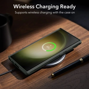 Hurtownia GSM - Etui ESR Classic Kickstand Samsung Galaxy S23 Ultra Clear/Green - ESR666 - {ean13} - Hurt
