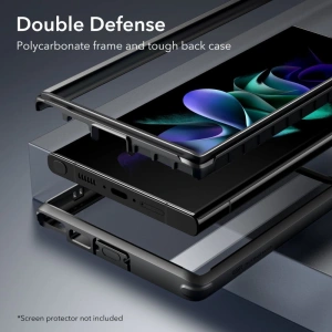 Wholesale ESR Shock Armor Kickstand Samsung Galaxy S23 Ultra Clear/Green - ESR667 - {ean13} - Hurt