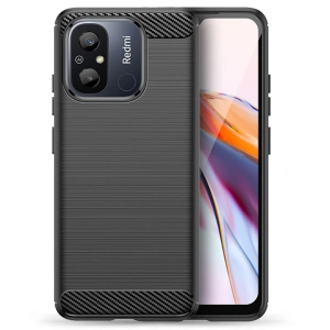 Hurtownia GSM - Tech-Protect Xiaomi Case TPUCarbon Redmi 12c Schwarz - THP1875 - {ean13} - Hurt