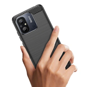 Hurtownia GSM - Tech-Protect Xiaomi Case TPUCarbon Redmi 12c Schwarz - THP1875 - {ean13} - Hurt