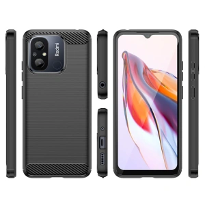 Hurtownia GSM - Tech-Protect Xiaomi Case TPUCarbon Redmi 12c Schwarz - THP1875 - {ean13} - Hurt