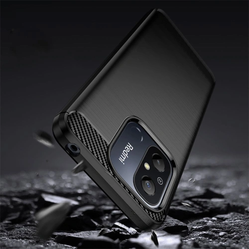 Etui Tech-Protect TPUCarbon Xiaomi Redmi 12c Black