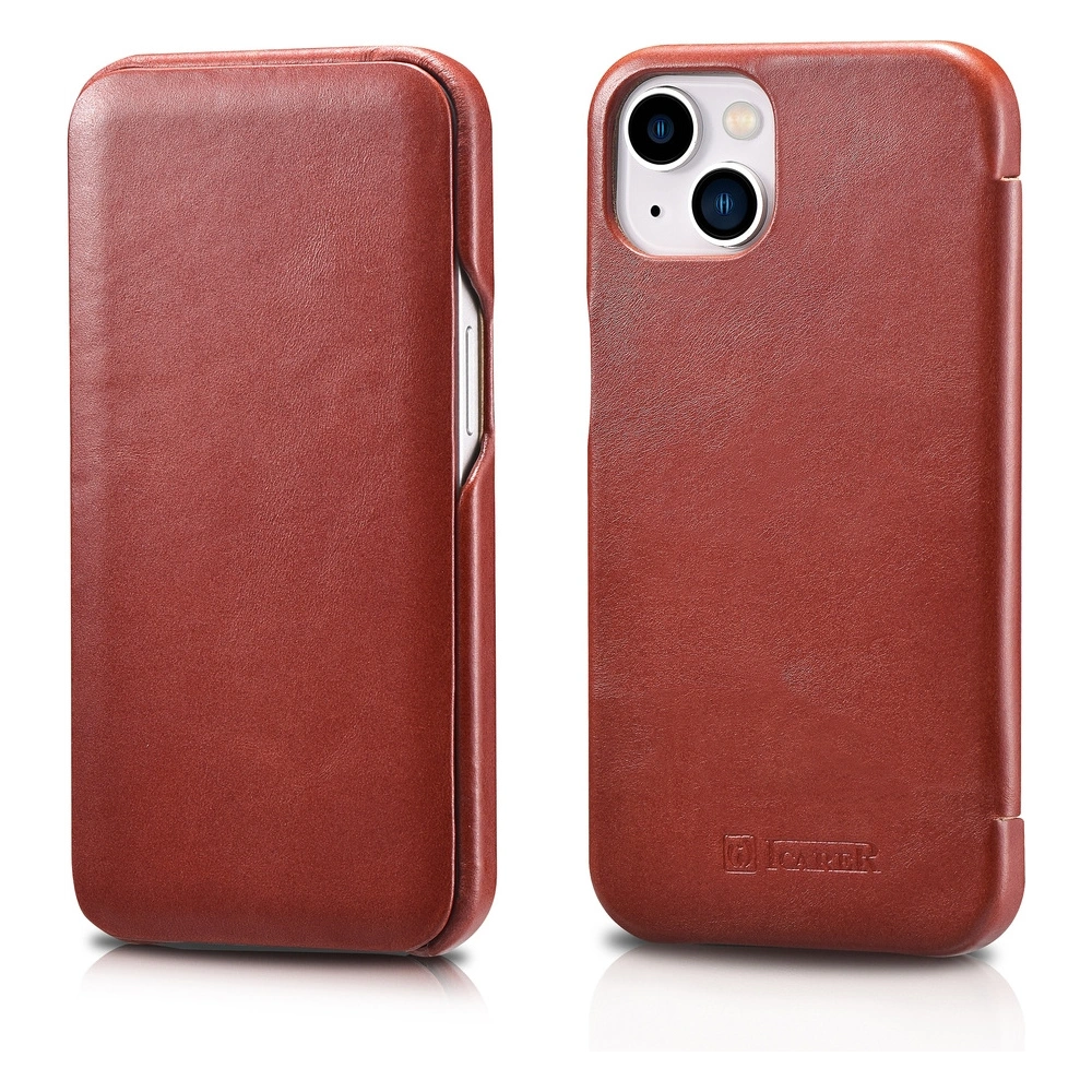 Hurtownia GSM - Etui iCarer Curved Edge Vintage Folio Apple iPhone 13 piros - ICR485 - {ean13} - Hurt