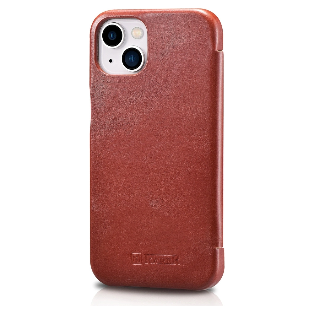 Hurtownia GSM - Etui iCarer Curved Edge Vintage Folio Apple iPhone 13 piros - ICR485 - {ean13} - Hurt