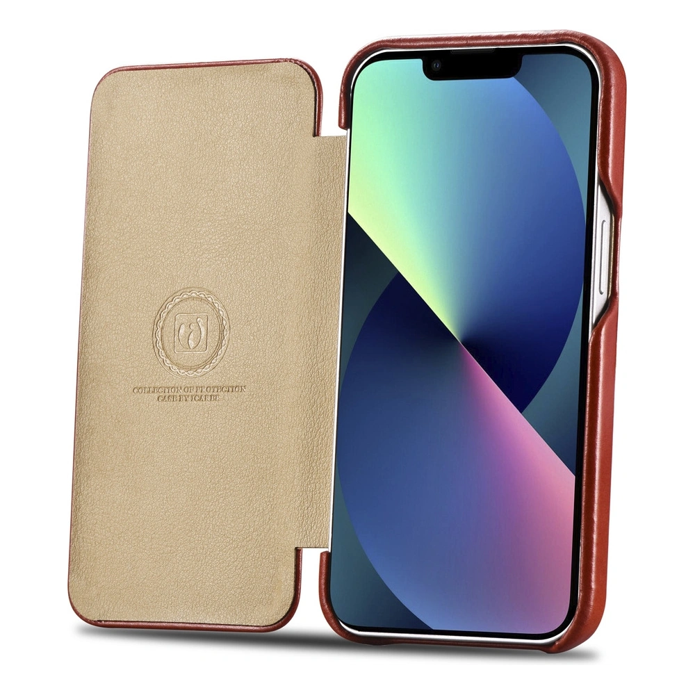 Hurtownia GSM - Etui iCarer Curved Edge Vintage Folio Apple iPhone 13 piros - ICR485 - {ean13} - Hurt
