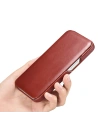 Wholesale iCarer Curved Edge Vintage Folio Apple iPhone 13 red - ICR485 - {ean13} - Hurt