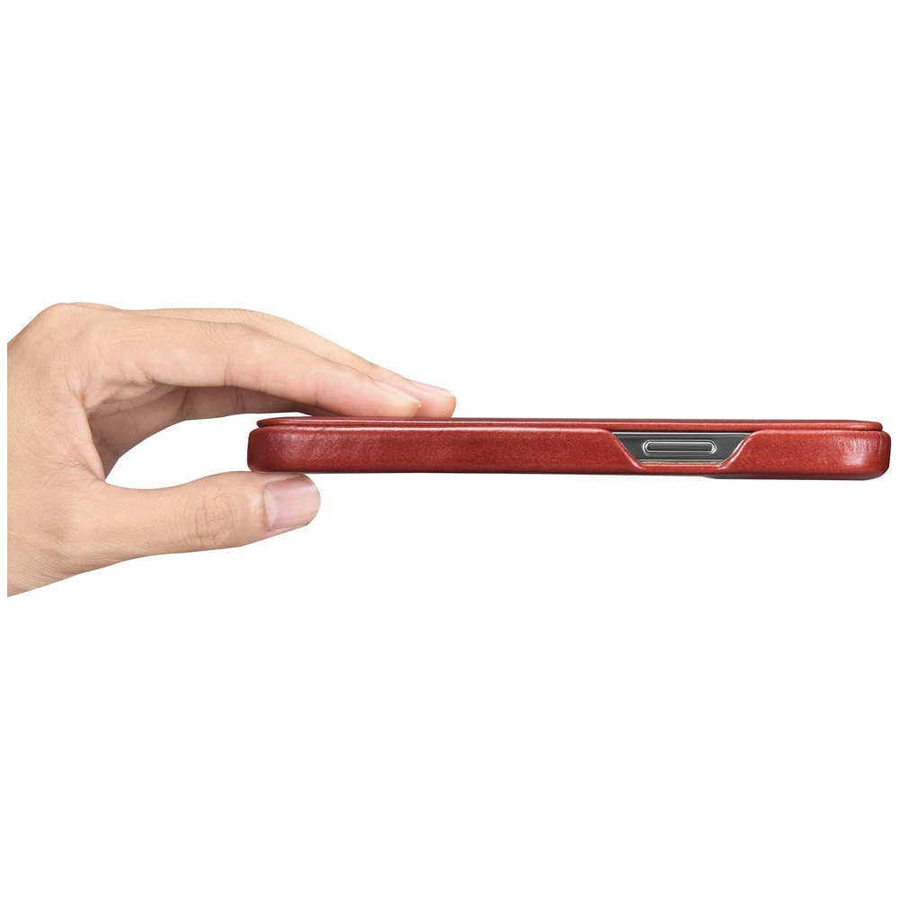 Hurtownia GSM - Etui iCarer Curved Edge Vintage Folio Apple iPhone 13 piros - ICR485 - {ean13} - Hurt