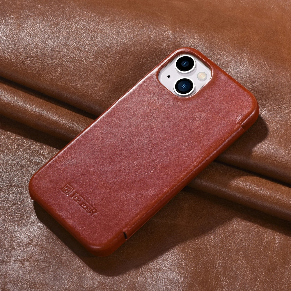 Hurtownia GSM - Etui iCarer Curved Edge Vintage Folio Apple iPhone 13 piros - ICR485 - {ean13} - Hurt