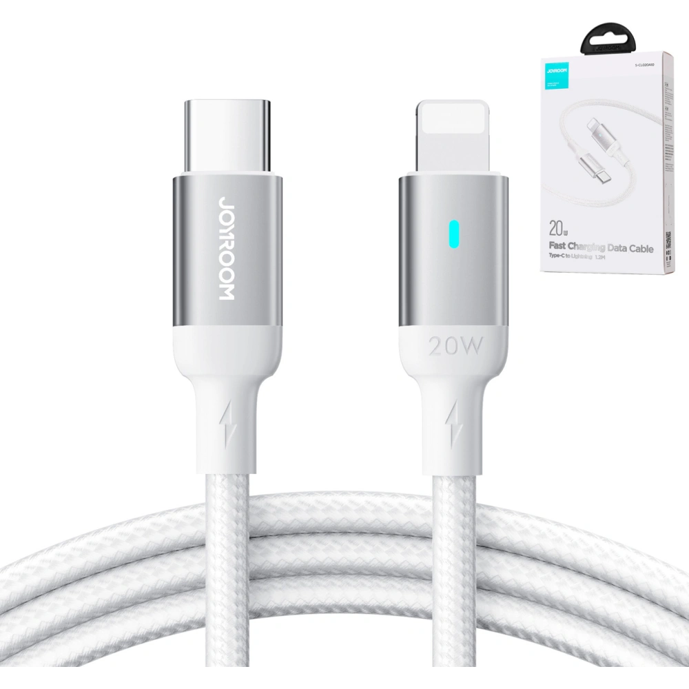 Hurtownia GSM - Kábel Joyroom A10 Series USB-C/Lightning 20W 1,2m fehér - JYR709 - {ean13} - Hurt