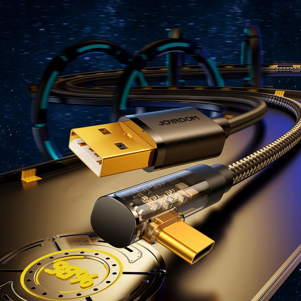 Hurtownia GSM - Kábel szögletes Joyroom USB-C/USB-A 3A 1,2m fekete - JYR710 - {ean13} - Hurt