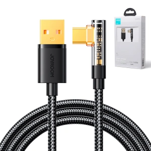 Hurtownia GSM - Kabel kątowy Joyroom USB-C/USB-A 3A 1,2m czarny - JYR710 - {ean13} - Hurt