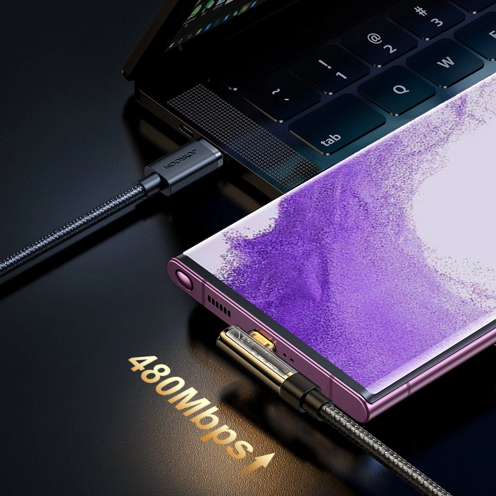 Hurtownia GSM - Kábel szögletes Joyroom USB-C/USB-A 3A 1,2m fekete - JYR710 - {ean13} - Hurt