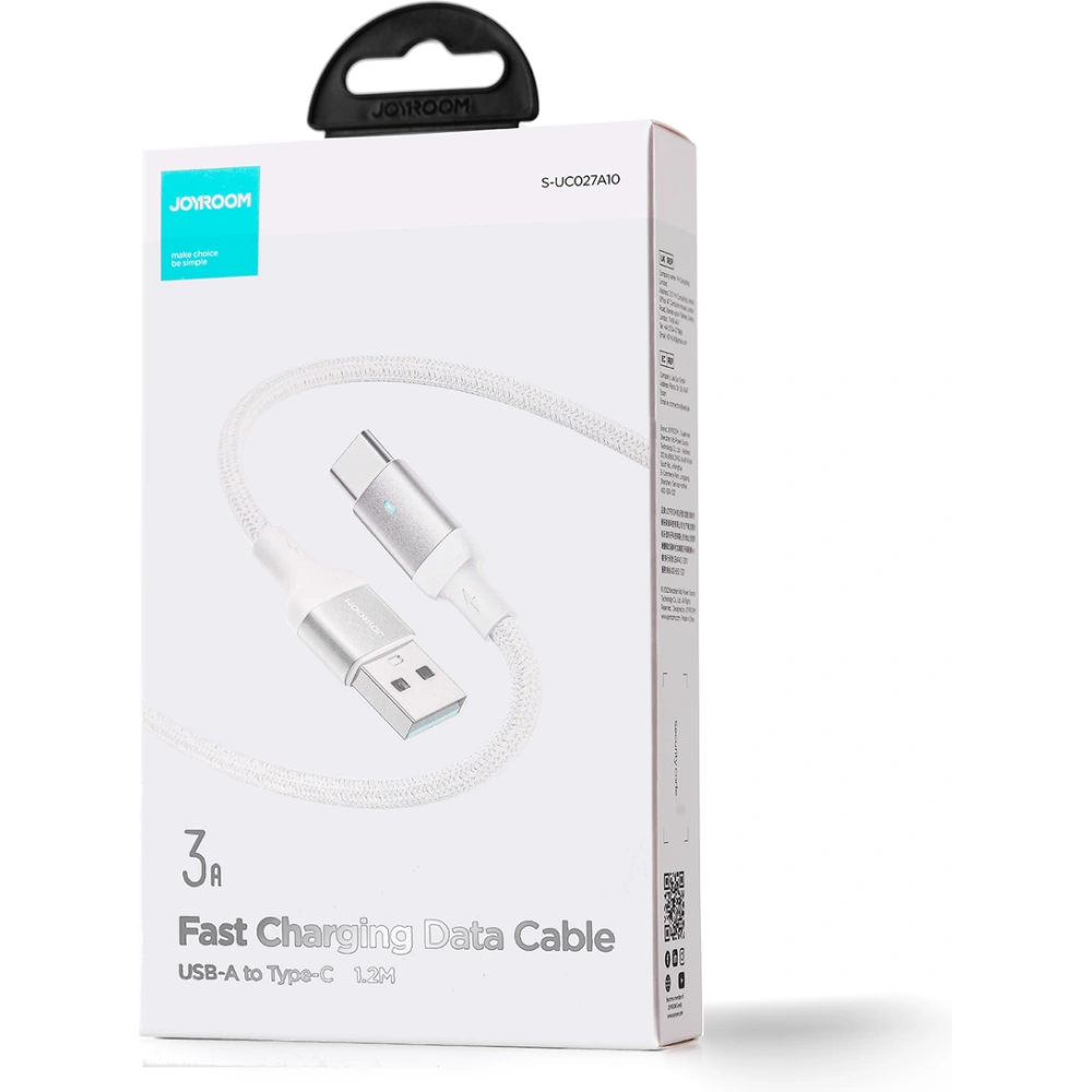 Hurtownia GSM - Cablul Joyroom A10 Series USB-A/USB-C 3A 1,2m alb - JYR711 - {ean13} - Hurt
