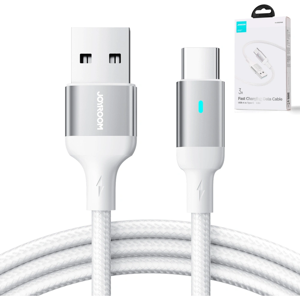 Hurtownia GSM - Cablul Joyroom A10 Series USB-A/USB-C 3A 1,2m alb - JYR711 - {ean13} - Hurt