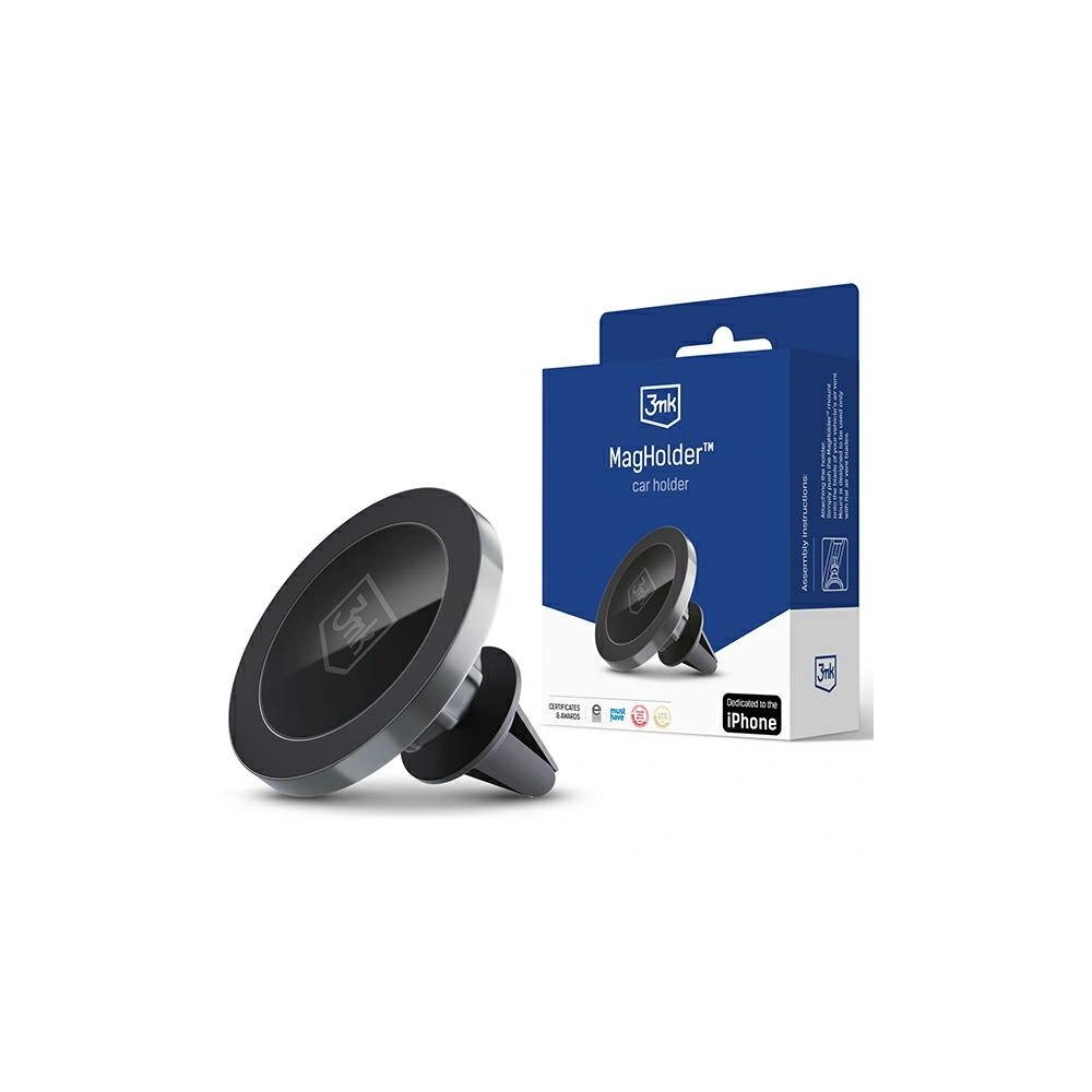 Hurtownia GSM - Uchytník magnetický MagSafe 3MK MagHolder do mřížky ventilace černý/black - 3MK4727 - {ean13} - Hurt