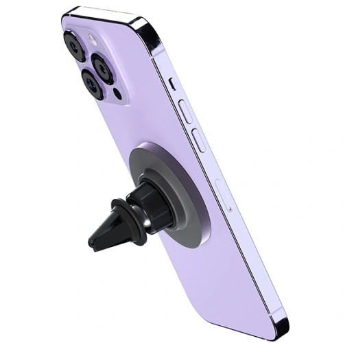 Uchwyt magnetyczny MagSafe 3MK MagHolder do kratki wentylacyjnej czarny/black